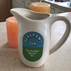 Vintage Seagrams gin pitcher